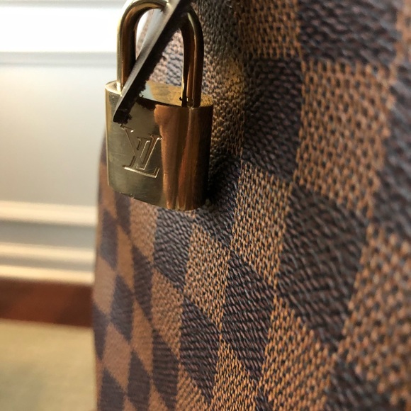 Authentic Louis Vuitton Damier Ebene Speedy 35. - Picture 2 of 16